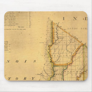 Shelton und Kensetts Karte des Staat von Indiana Mousepad