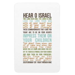 Shema Gebet im englischen Magneten Magnet