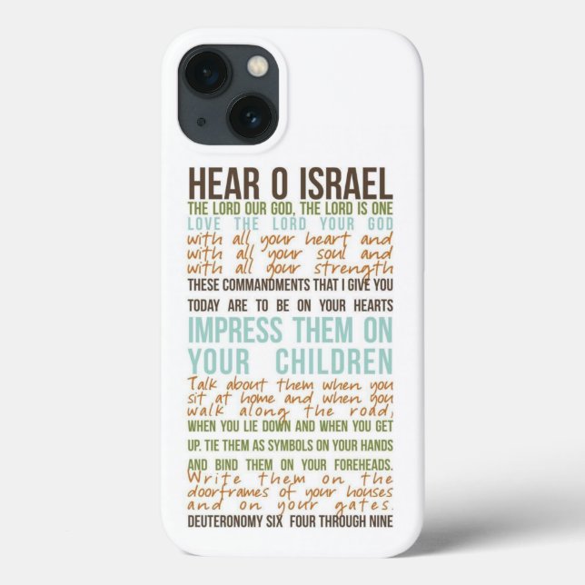 Shema Gebet iPhone 13 Fall Case-Mate iPhone Hülle (Rückseite)