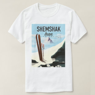 Shemshak Iran Ski Poster. T-Shirt