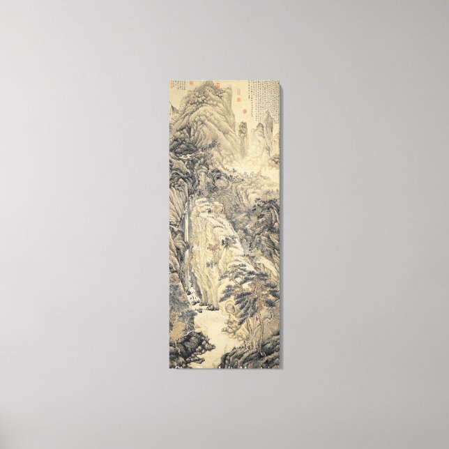 Shen Zhou / Lofty Mountain / Leinwanddruck (Vorderseite)