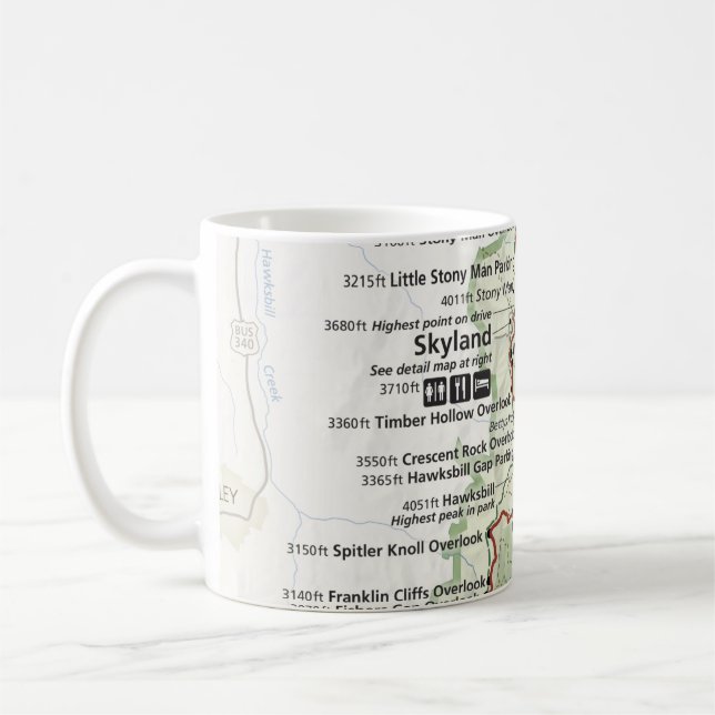 Shenandoah Karten-Tasse Tasse (Links)