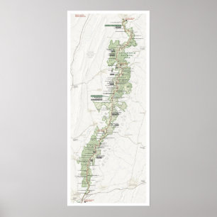 Shenandoah-Kartenposter Poster
