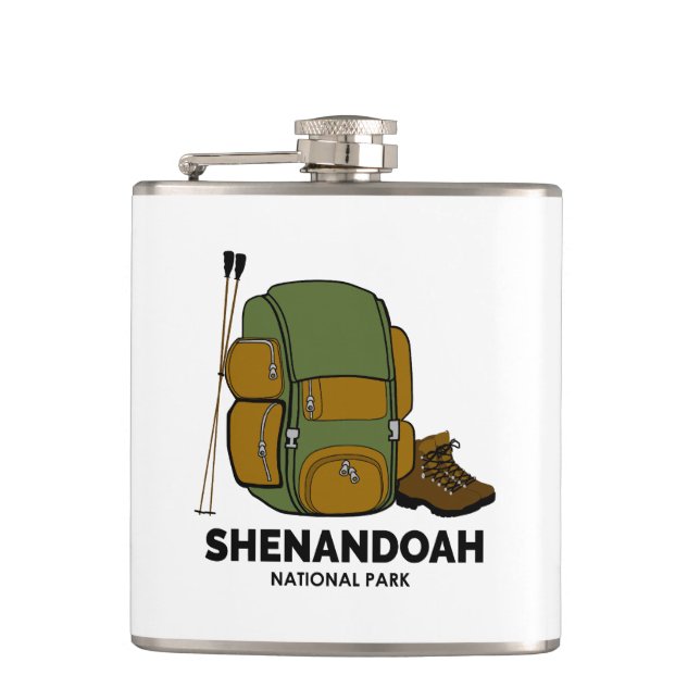 Shenandoah National Park Backpack Flachmann (Vorderseite)