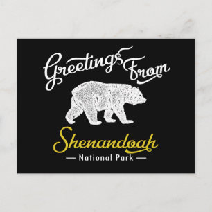 Shenandoah National Park Bear Postkarte