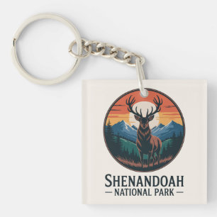 Shenandoah National Park Deer Emblem Schlüsselanhänger