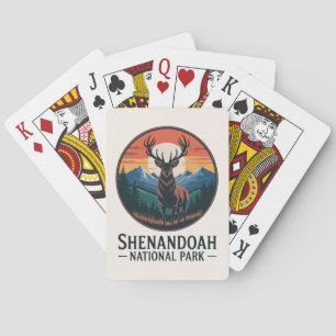 Shenandoah National Park Deer Emblem Spielkarten