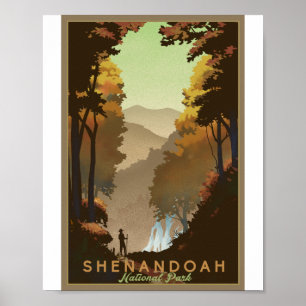Shenandoah National Park Litho Kunstposter Poster