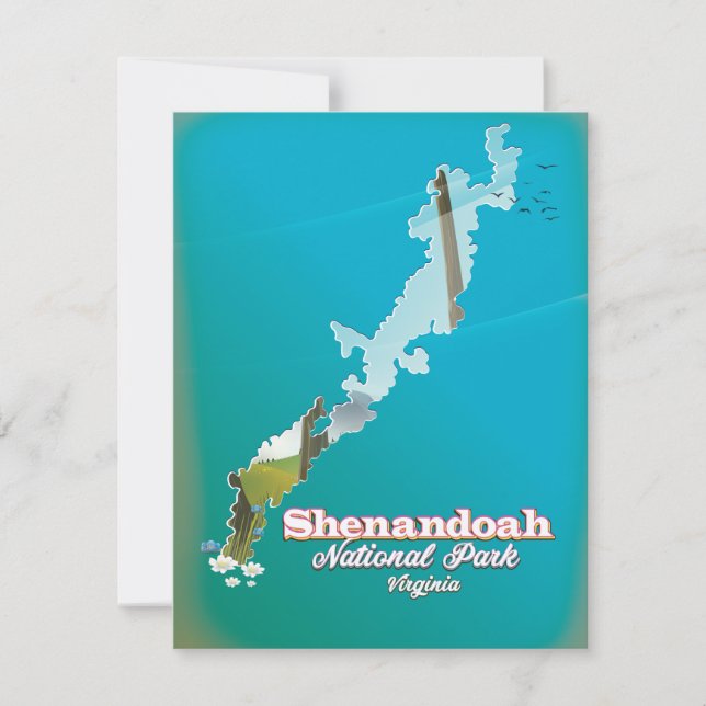 Shenandoah National Park Reiseplakat. (Vorderseite)