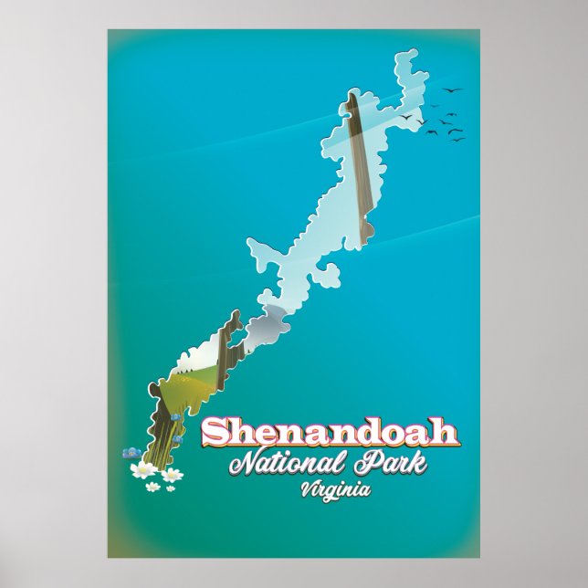 Shenandoah National Park Reiseplakat. Poster (Vorne)