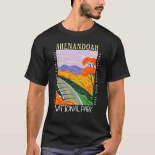 Shenandoah National Park Skyline Drive Distressed T-Shirt