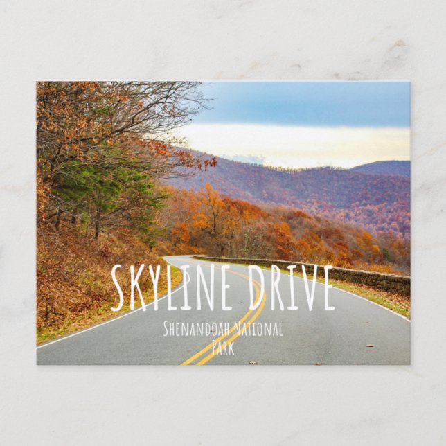 Shenandoah National Park Skyline Drive Postkarte (Vorderseite)