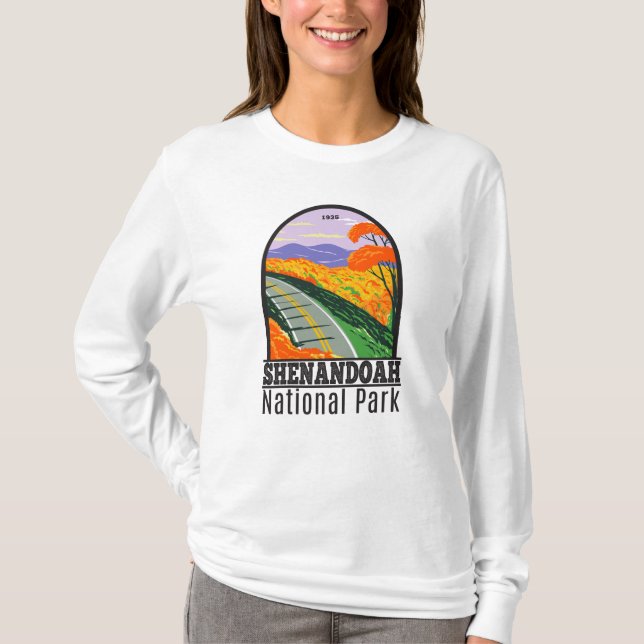 Shenandoah National Park Skyline Drive Virginia T- T-Shirt (Vorderseite)