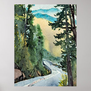 Shenandoah National Park Skyline fahren Vintag Poster