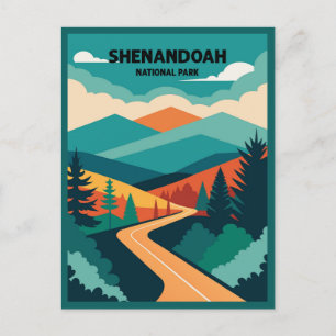 Shenandoah National Park Skyline-Laufwerk Postkarte