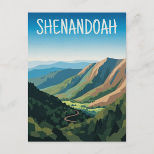 Shenandoah National Park Travel Postkarte