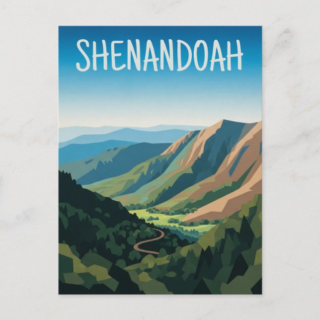 Shenandoah National Park Travel Postkarte (Vorderseite)
