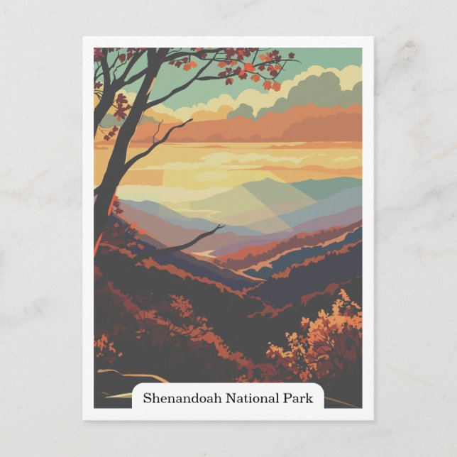 Shenandoah National Park, Virginia USA Postkarte (Vorderseite)