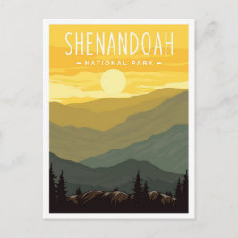 Shenandoah National Park Virginia USA Travel Postkarte