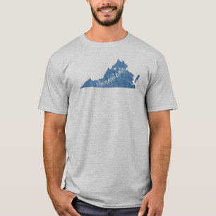 Shenandoah National Park Virginia Wood Grain T-Shirt