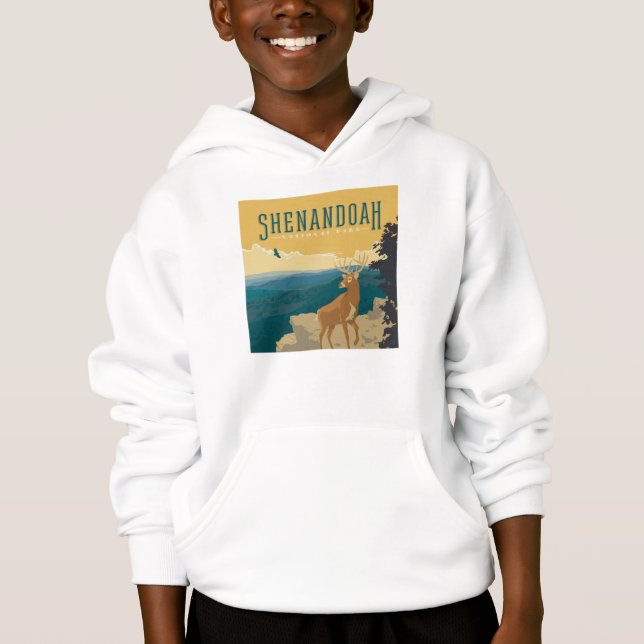 Shenandoah-Nationalpark | Hirsch Hoodie (Vorderseite)