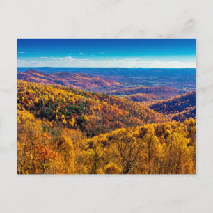 Shenandoah-Nationalpark im Herbst, Virginia Postkarte