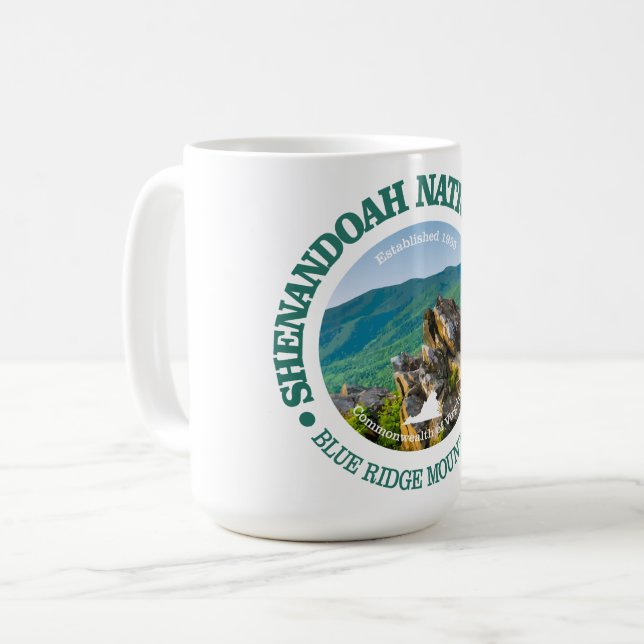 Shenandoah-Nationalpark Kaffeetasse (Vorderseite Links)