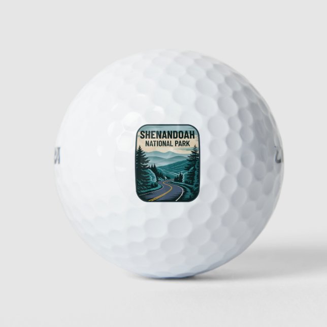 Shenandoah Nationalpark Landschaft Golfball (Vorderseite)