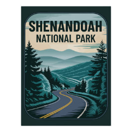 Shenandoah Nationalpark Landschaft Poster