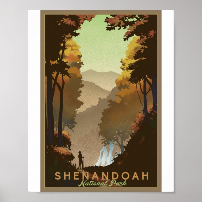 Shenandoah Nationalpark Litho Artwork Poster (Vorne)