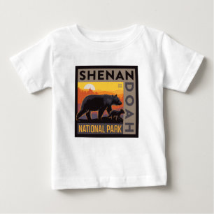 Shenandoah-Nationalpark   Mama Bear & Cubs Baby T-shirt