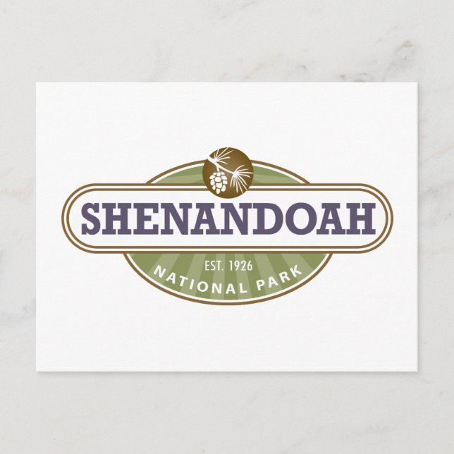 Shenandoah-Nationalpark Postkarte (Vorderseite)