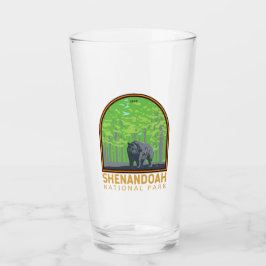 Shenandoah Nationalpark Schwarzer Bär Vintag Glas