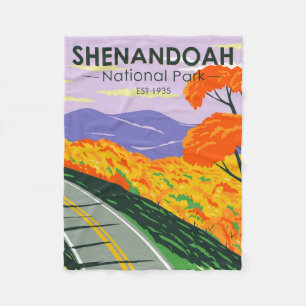 Shenandoah Nationalpark Skyline Drive Virginia Fleecedecke