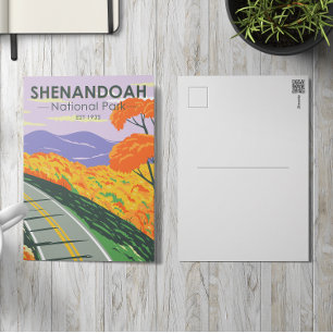 Shenandoah Nationalpark Skyline Drive Virginia Postkarte