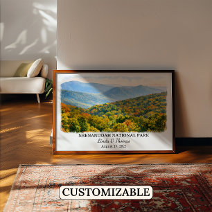 Shenandoah Nationalpark Virginia, Aquarell Poster