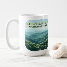 Shenandoah Nationalpark Virginia Blue Ridge Retro Kaffeetasse