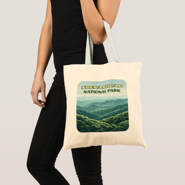 Shenandoah Nationalpark Virginia Blue Ridge Retro Tragetasche (Vorderseite (Produkt))