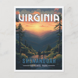 Shenandoah-Nationalpark, Virginia Postkarte