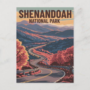 Shenandoah Nationalpark Virginia Wilderness Feiertagspostkarte