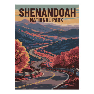 Shenandoah Nationalpark Virginia Wilderness Poster