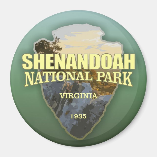 Shenandoah NP (Pfeilspitzen) Magnet (Vorne)