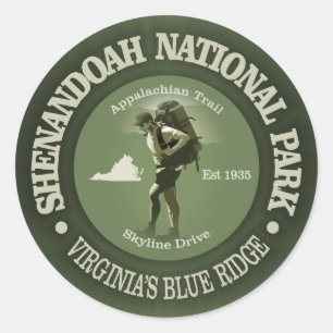 Shenandoah NP Runder Aufkleber
