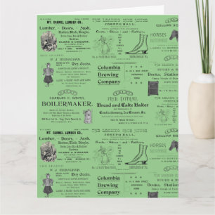 Shenandoah Pennsylvania Vintage Werbung in den 80e Karte