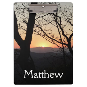 Shenandoah Sunset Nationalpark Landschaft Klemmbrett