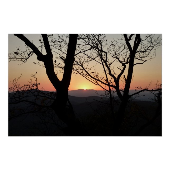 Shenandoah Sunset Nationalpark Landschaft Poster (Vorderseite)