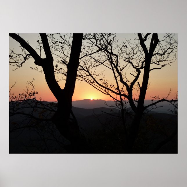 Shenandoah Sunset Nationalpark Landschaft Poster (Vorne)