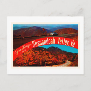 Shenandoah Valley Virginia VA Vintage Postkarte- Postkarte