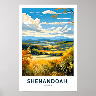 Shenandoah Virginia Travel Print Poster