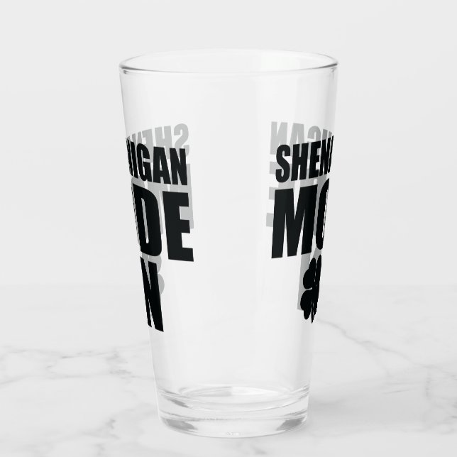Shenanigan-Modus an Glas (Links)